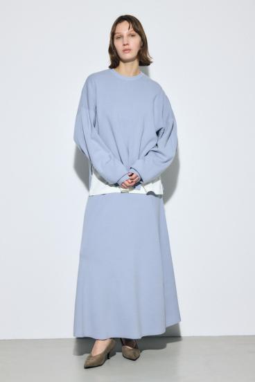 フレアニットロングスカート 詳細画像