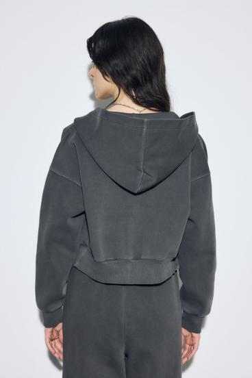 ピグメントダブルジップフーディー 詳細画像