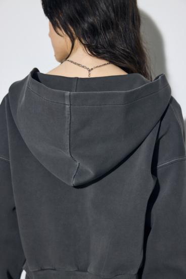 ピグメントダブルジップフーディー 詳細画像