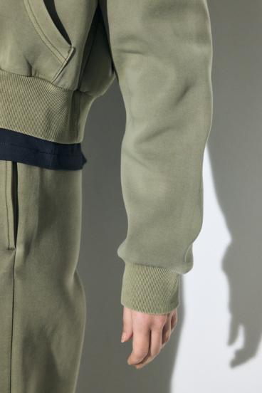 ピグメントダブルジップフーディー 詳細画像