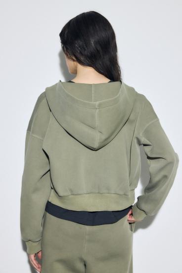 ピグメントダブルジップフーディー 詳細画像