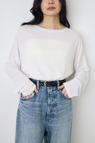 シアーカットトップス