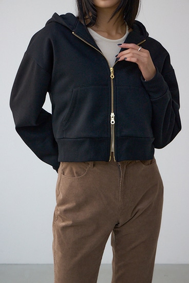 裏起毛Wジップアップフーディー