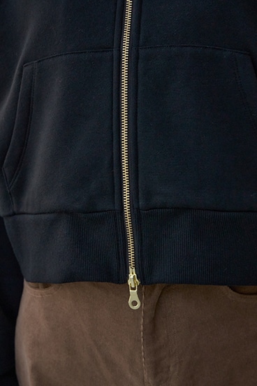 裏起毛Wジップアップフーディー 詳細画像