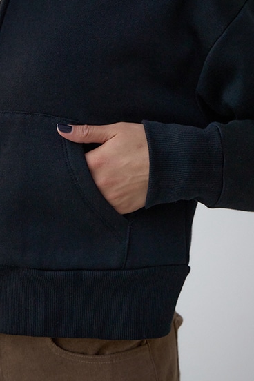 裏起毛Wジップアップフーディー 詳細画像