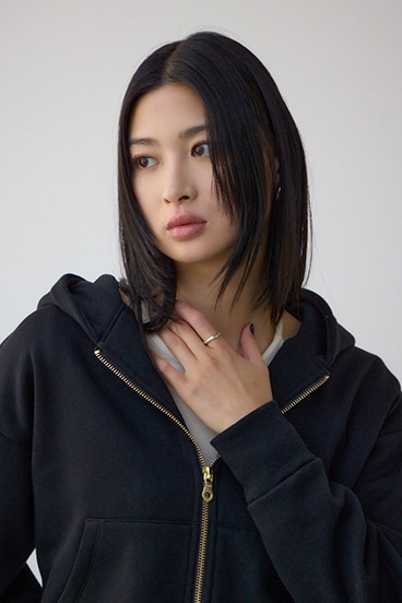 裏起毛Wジップアップフーディー