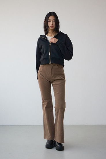 裏起毛Wジップアップフーディー 詳細画像