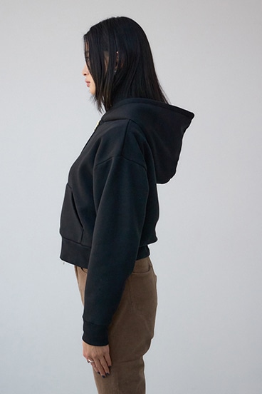 裏起毛Wジップアップフーディー 詳細画像