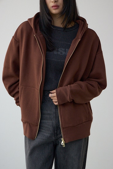 裏起毛Wジップアップフーディー