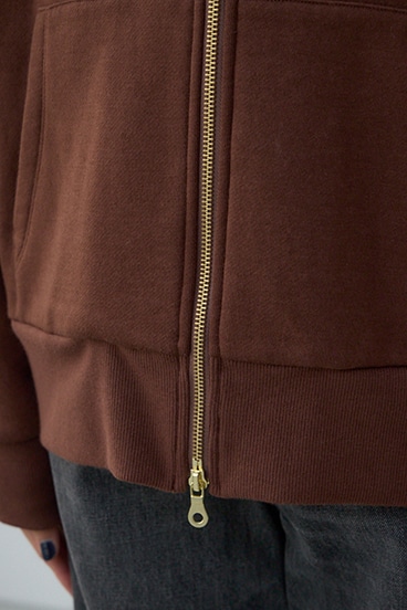 裏起毛Wジップアップフーディー 詳細画像