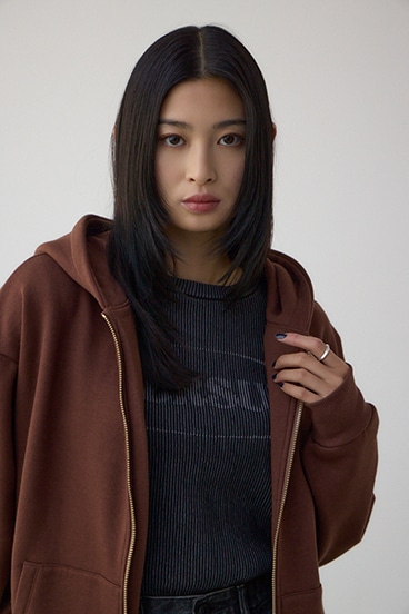 裏起毛Wジップアップフーディー