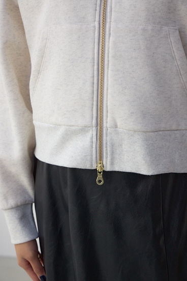 裏起毛Wジップアップフーディー 詳細画像