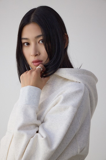 裏起毛Wジップアップフーディー