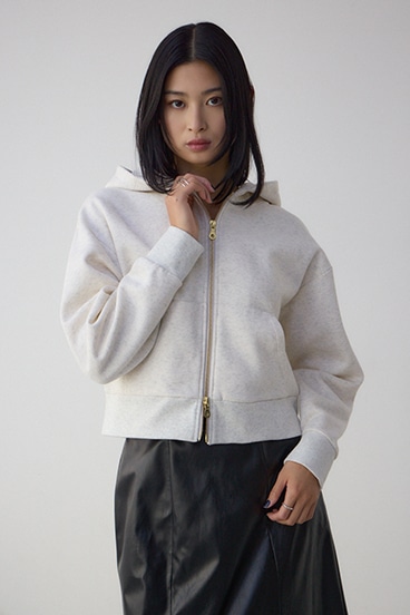 裏起毛Wジップアップフーディー 詳細画像