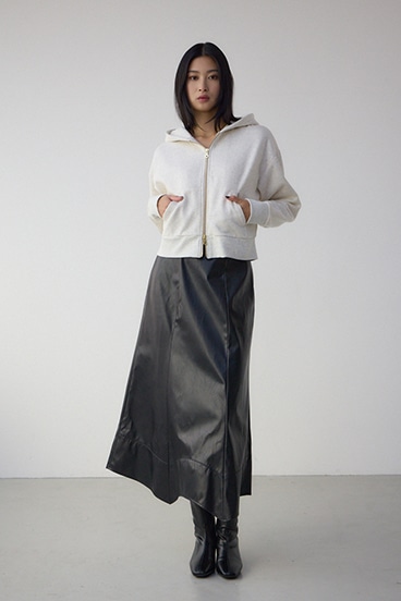 裏起毛Wジップアップフーディー 詳細画像