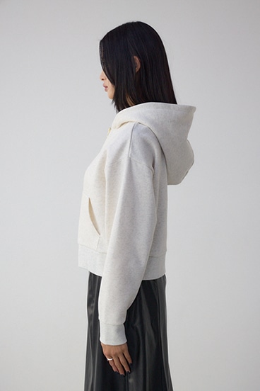 裏起毛Wジップアップフーディー 詳細画像