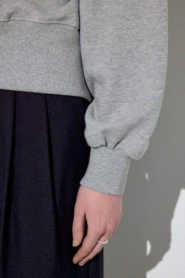 バイカラーレースクルーネックスウェット 詳細画像