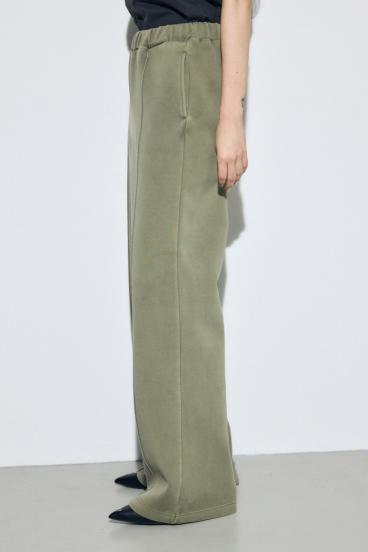 ピグメントピンタックワイドパンツ