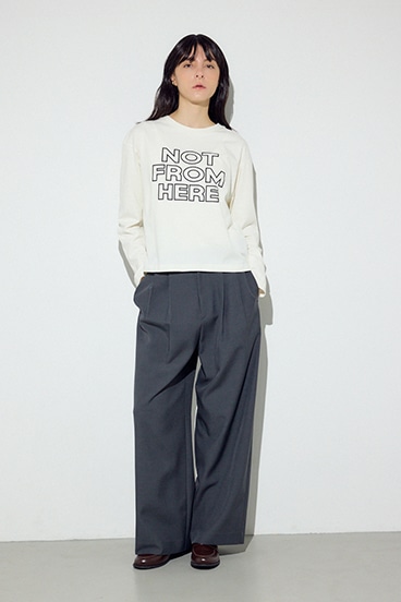 NOT FROMロゴロングTシャツ 詳細画像