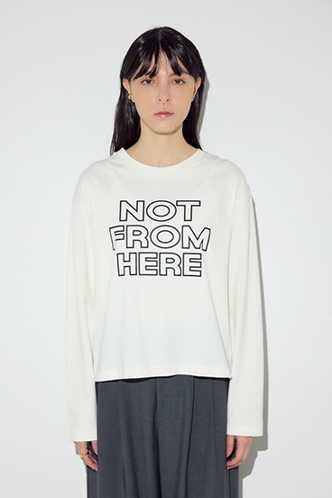 NOT FROMロゴロングTシャツ 詳細画像
