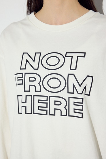 NOT FROMロゴロングTシャツ 詳細画像