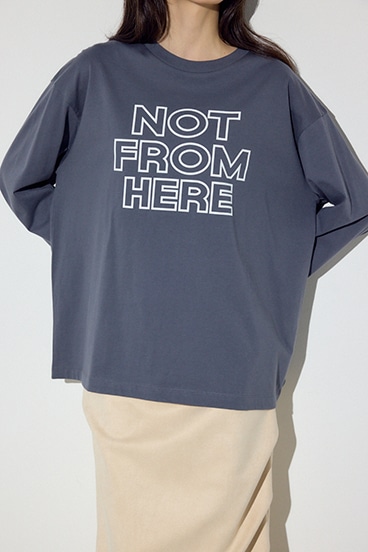 NOT FROMロゴロングTシャツ