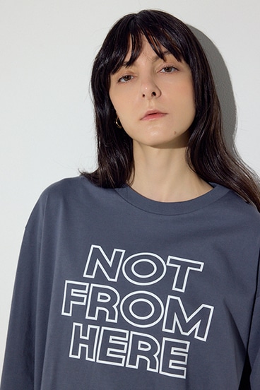 NOT FROMロゴロングTシャツ