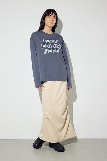 NOT FROMロゴロングTシャツ 詳細画像