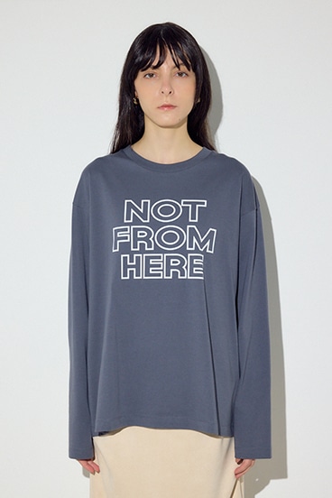 NOT FROMロゴロングTシャツ 詳細画像