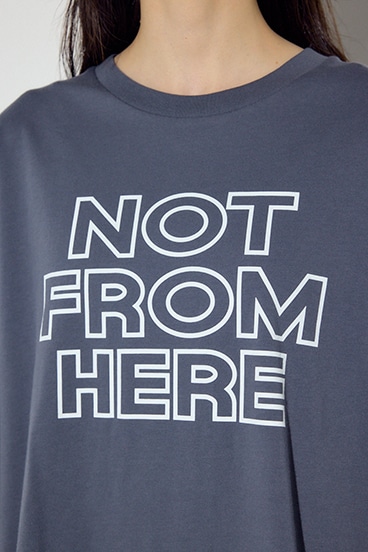 NOT FROMロゴロングTシャツ 詳細画像