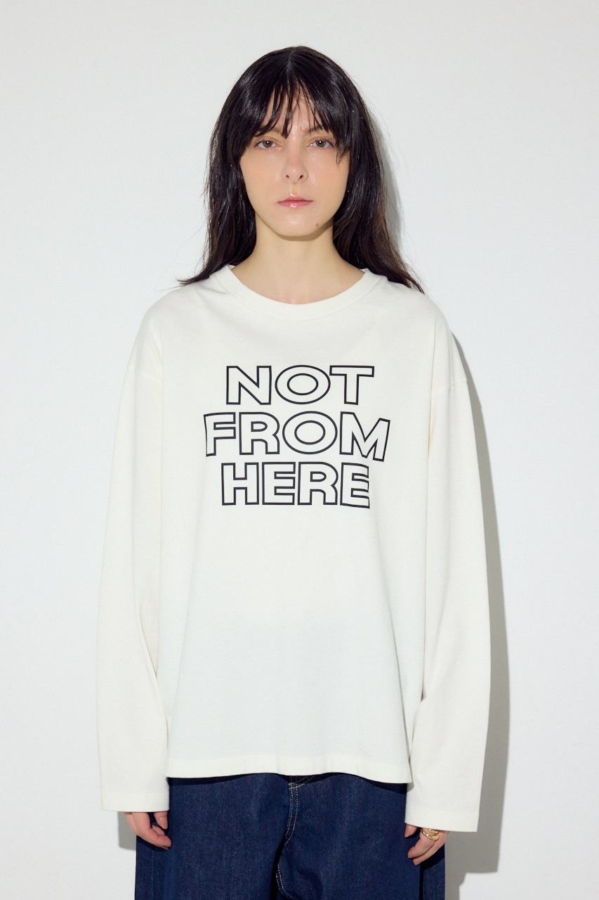 NOT FROMロゴロングTシャツ｜WOMEN｜250JSB90-2921｜AZUL BY MOUSSY