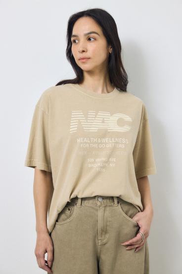 NACピグメントプリントTシャツ