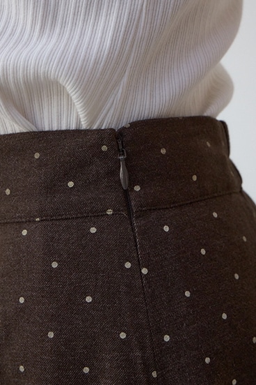 ドット柄ハンカチーフヘムスカート 詳細画像