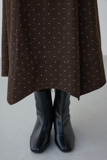 ドット柄ハンカチーフヘムスカート 詳細画像