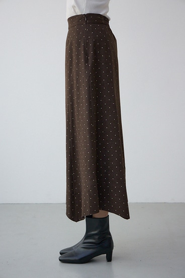 ドット柄ハンカチーフヘムスカート 詳細画像