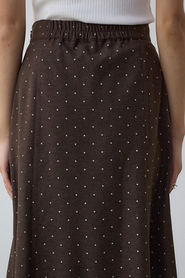 ドット柄ハンカチーフヘムスカート 詳細画像