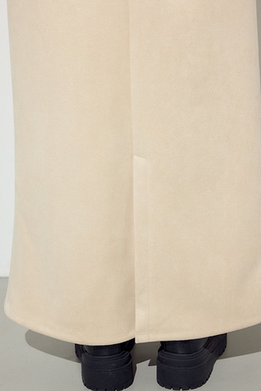 フェイクスエードタックスカート 詳細画像