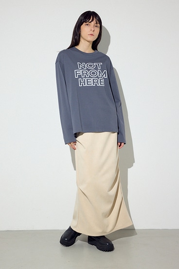 フェイクスエードタックスカート 詳細画像