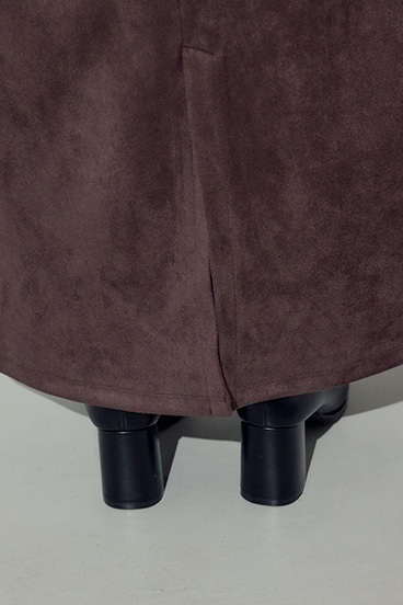 フェイクスエードタックスカート 詳細画像