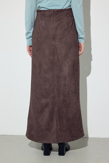 フェイクスエードタックスカート 詳細画像