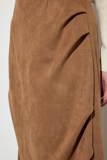 フェイクスエードタックスカート 詳細画像