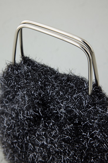 ラメシャギーメタルハンドルバッグ 詳細画像