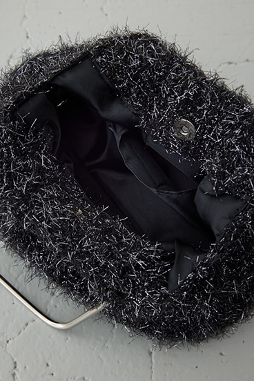 ラメシャギーメタルハンドルバッグ 詳細画像