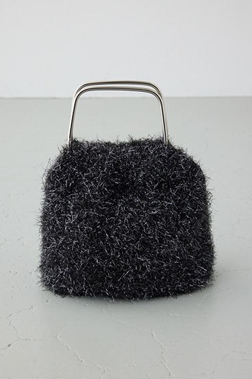 ラメシャギーメタルハンドルバッグ 詳細画像