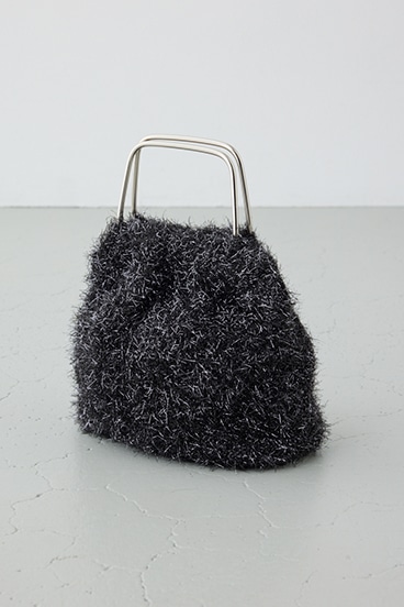 ラメシャギーメタルハンドルバッグ 詳細画像