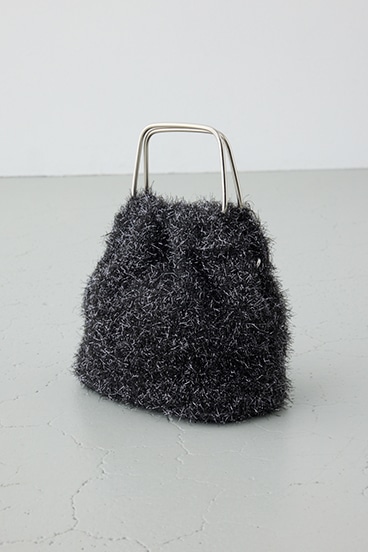 ラメシャギーメタルハンドルバッグ 詳細画像