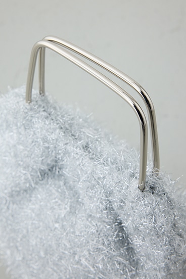 ラメシャギーメタルハンドルバッグ 詳細画像