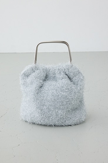 ラメシャギーメタルハンドルバッグ 詳細画像