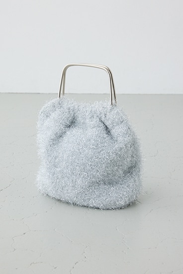 ラメシャギーメタルハンドルバッグ 詳細画像