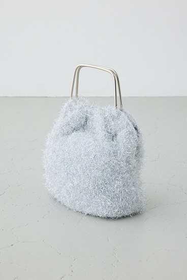 ラメシャギーメタルハンドルバッグ 詳細画像